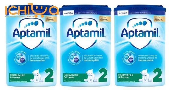 Sữa Aptamil 2 sử dụng cho bé từ 6 đến 12 tháng