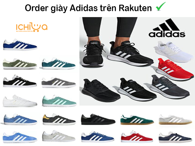 Hướng dẫn cách mua giày Adidas trên Rakuten